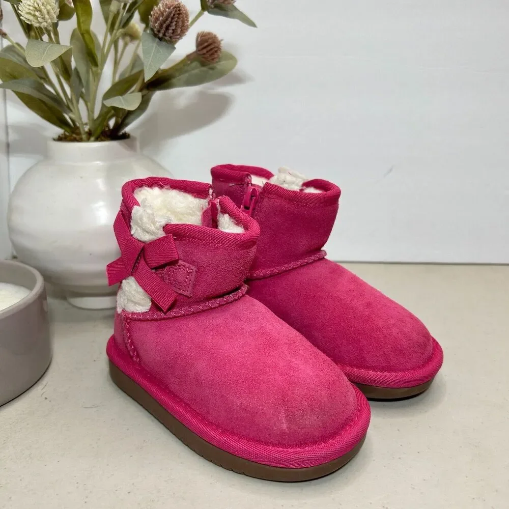 Koolaburra by Ugg Victoria Mini Winter Boots Pink Toddlers 6 1135954T